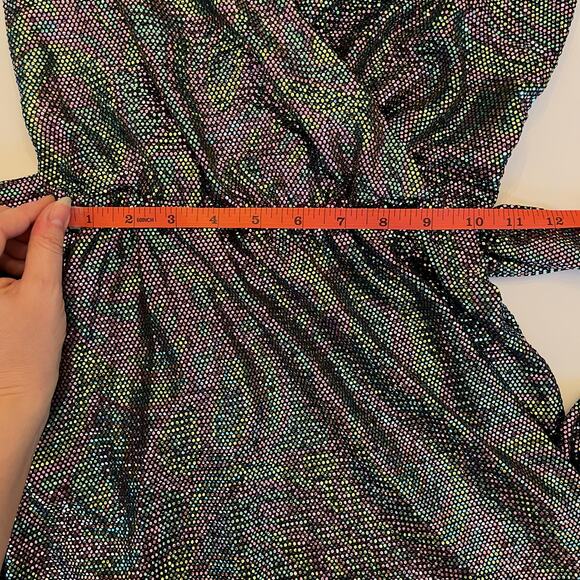 Show Me Your Mumu Kimora Mini Dress XS Iridescent Sparkle Shimmer Holiday NYE - Picture 13 of 14
